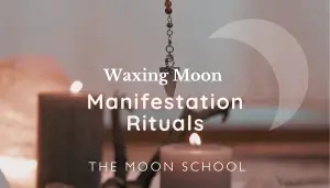 Manifestation ritual with candle, pendulum and altar