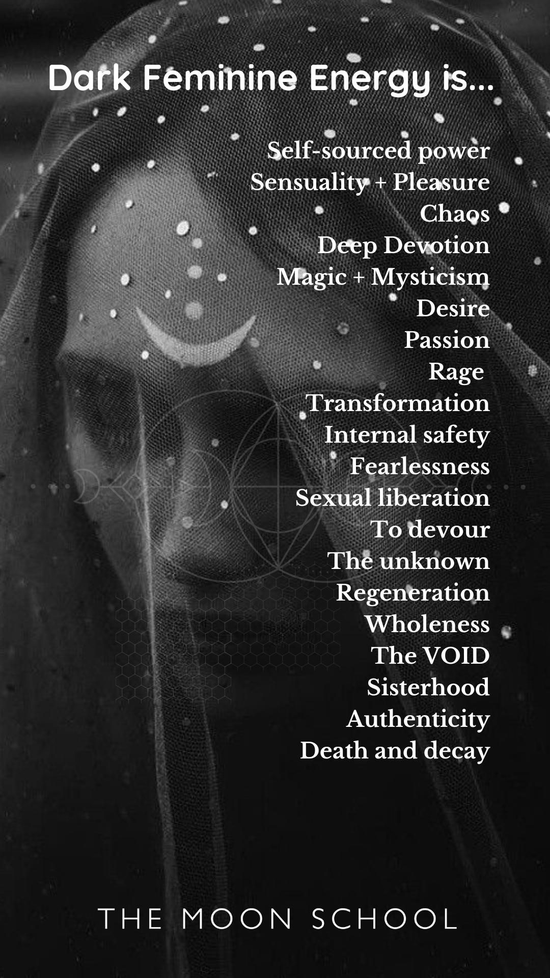 List of 20 dark feminine traits