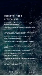 List of Affirmations for the Pisces Full Moon