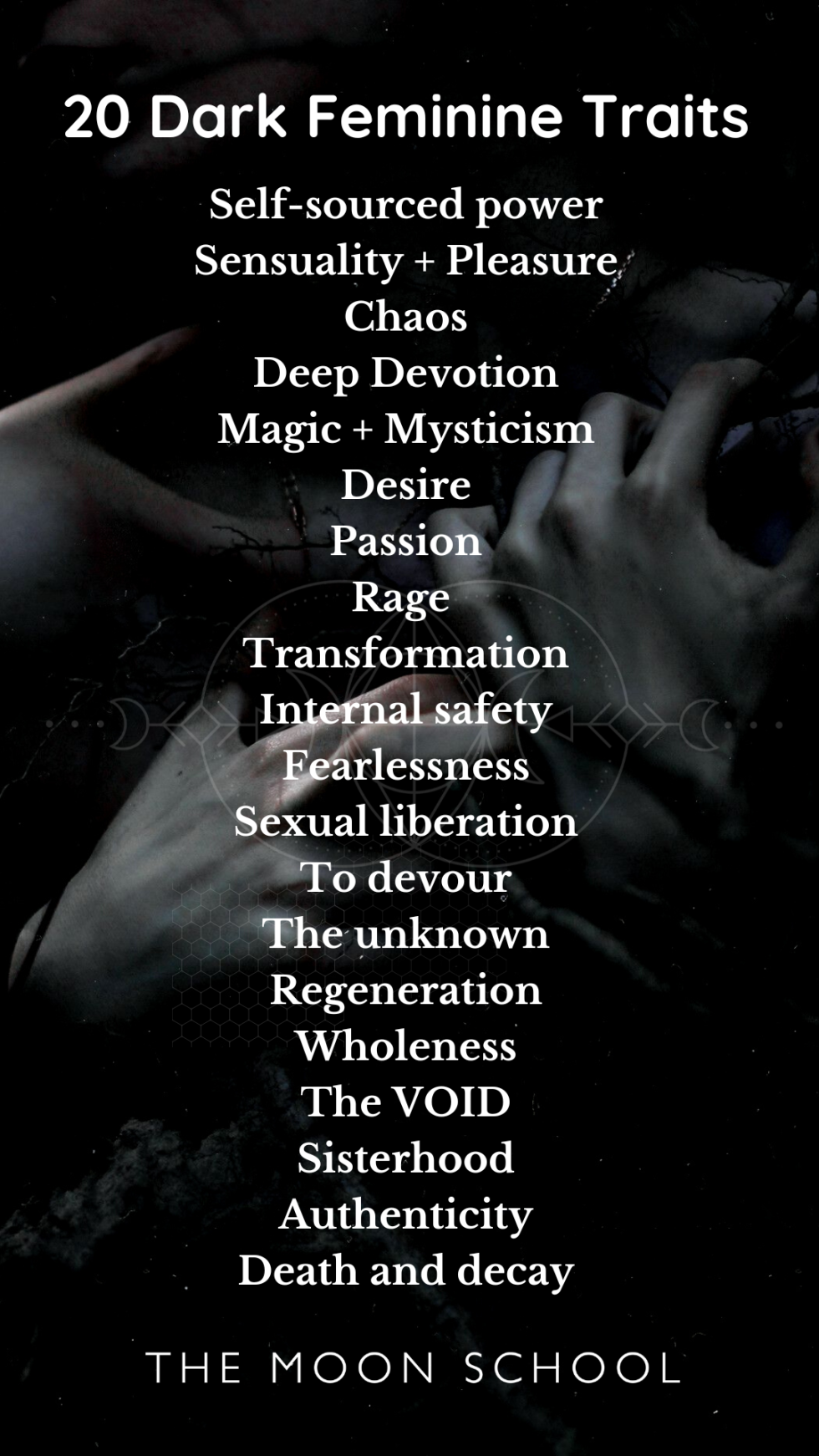 20 Dark Feminine Traits, and How to Awaken them in Your Life The Moon