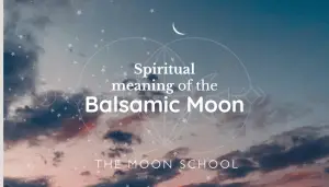 Balsamic Moon in dark spiritual sky