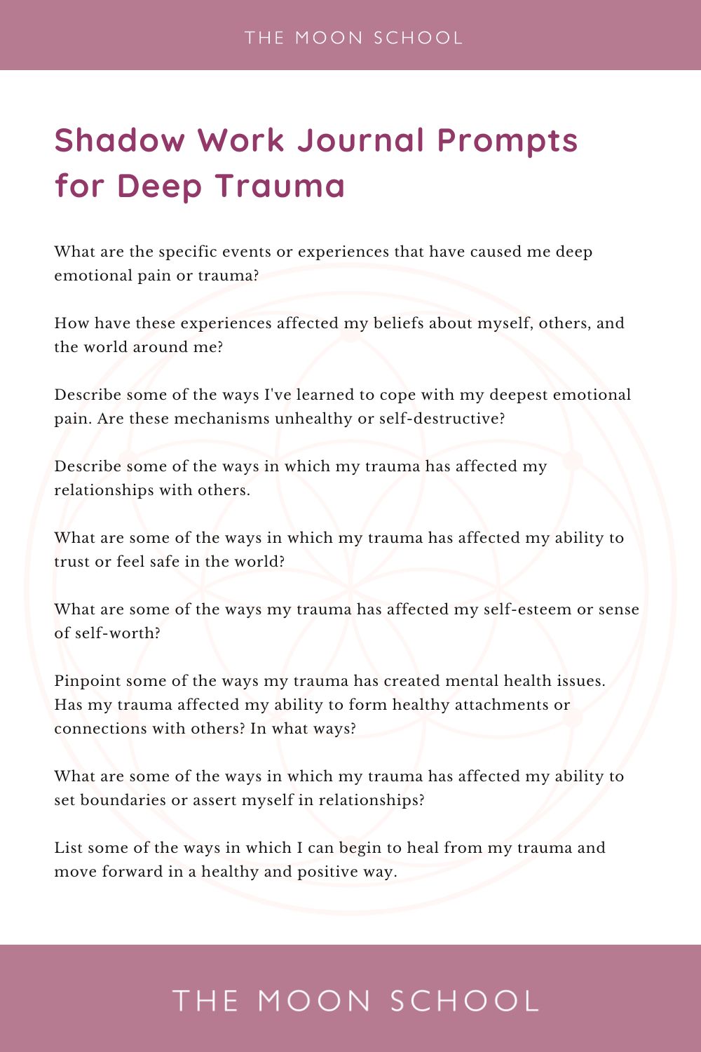 List of journal prompts for healing deep trauma