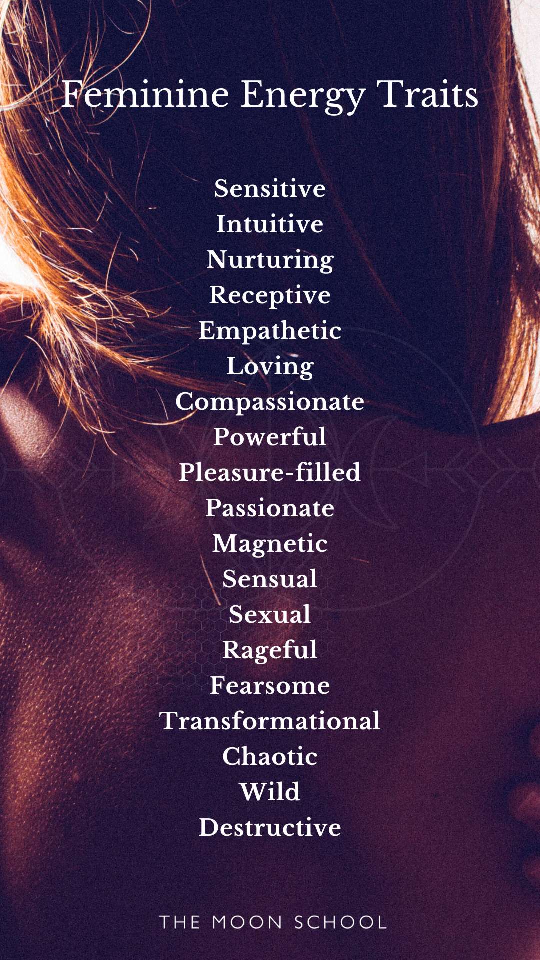 List of feminine energy traits