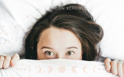 Woman wide awake because of the full Moon