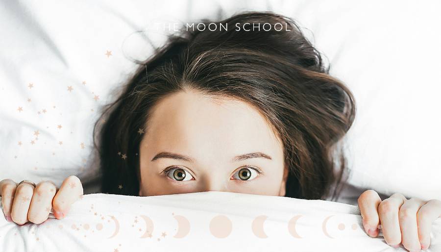 Woman wide awake because of the full Moon