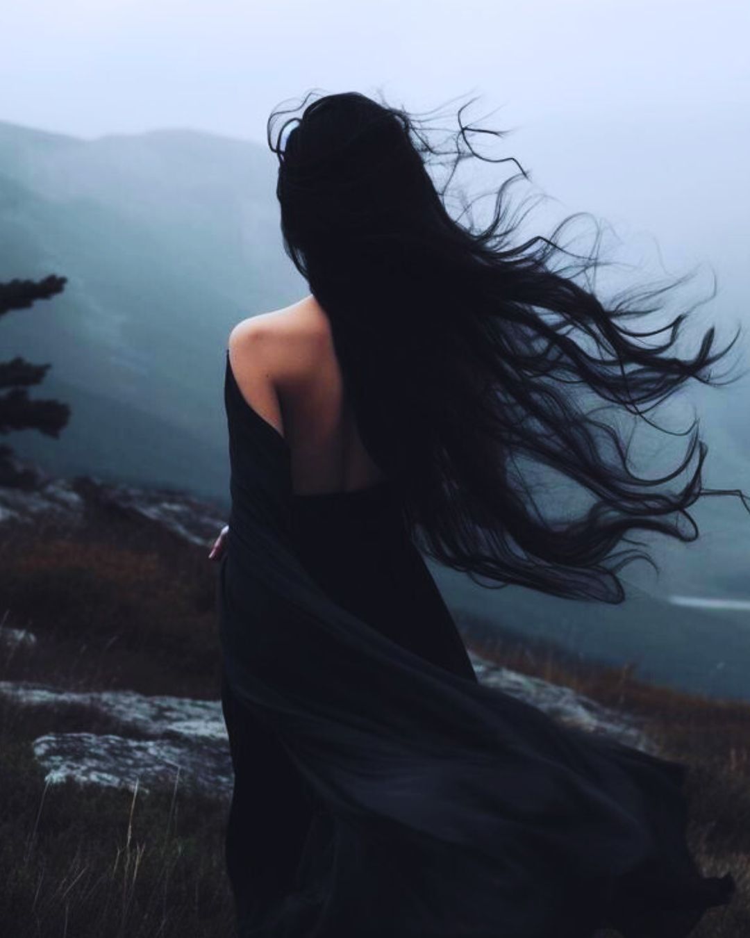 Dark feminine woman