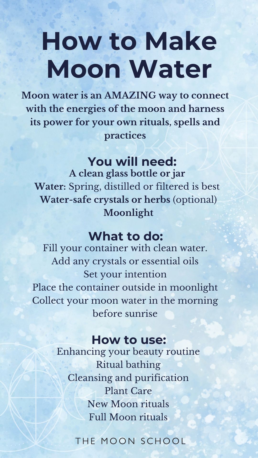 How to Make Moon Water guide