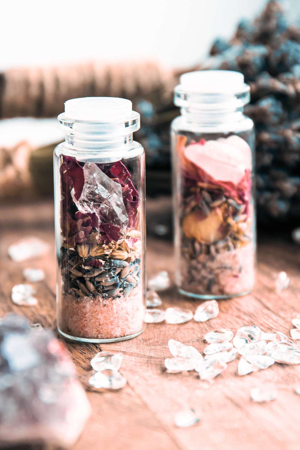 Spell jar for witches, wiccan and pagan rituals