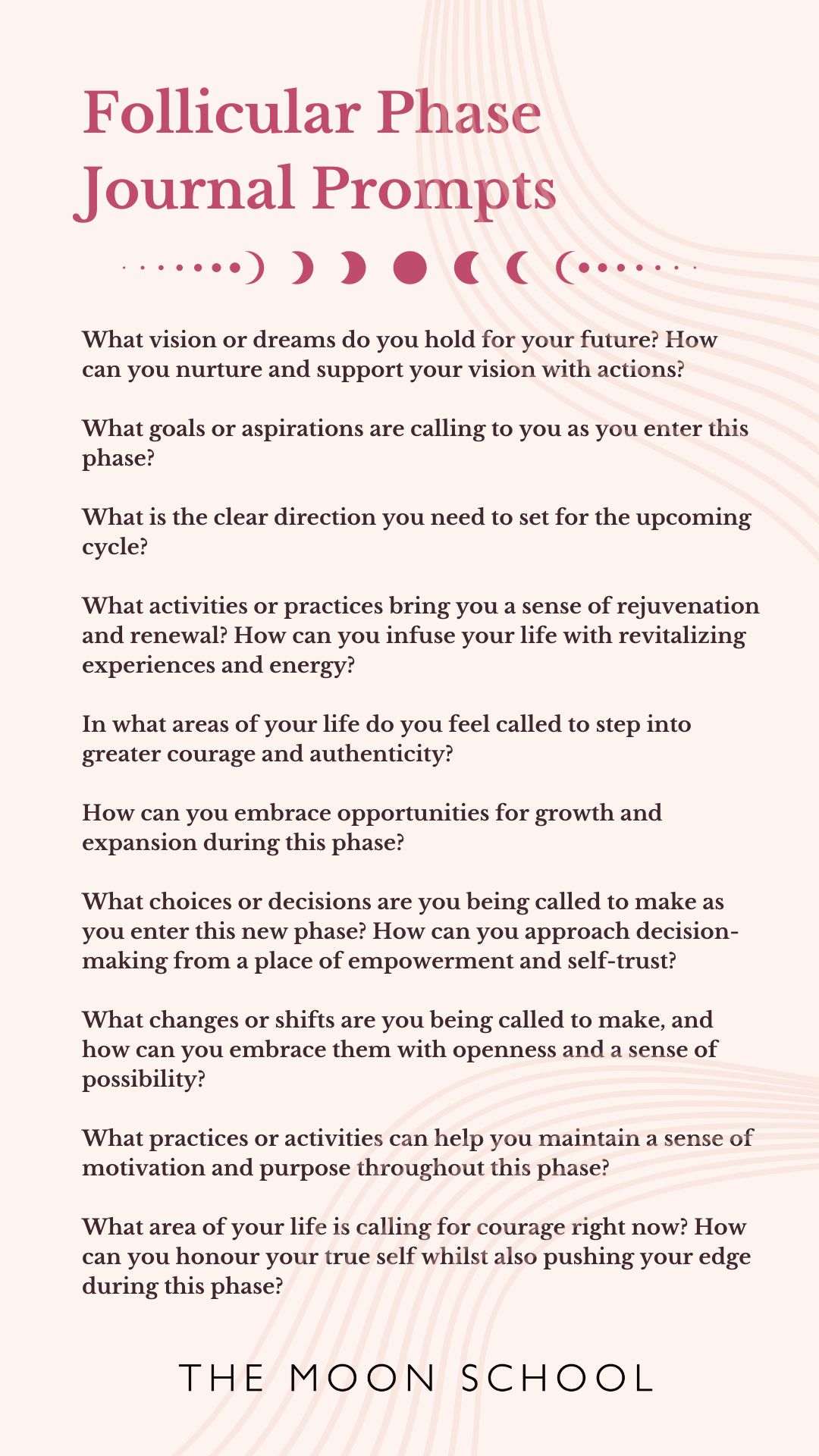 Follicular phase journal prompts