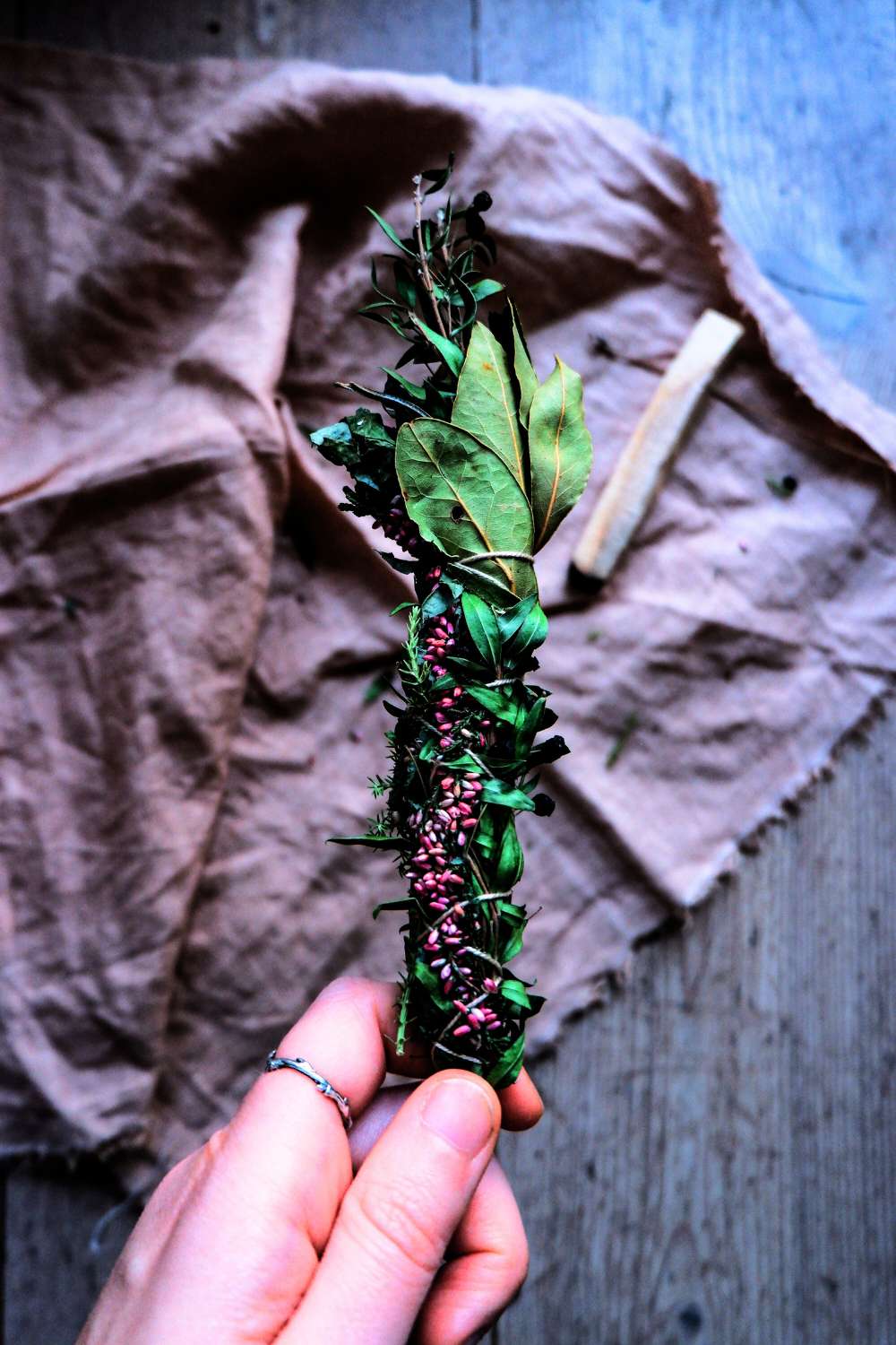 Beautiful local herbal smudge stick