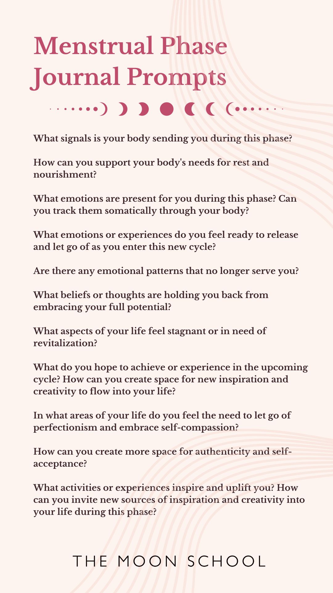 Menstrual phase journal prompts