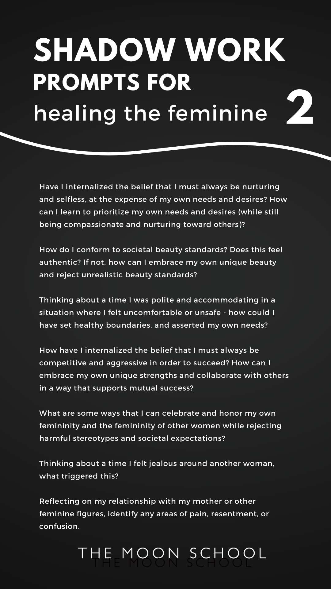 Shadow work journal prompts for healing the feminine shadow part 2