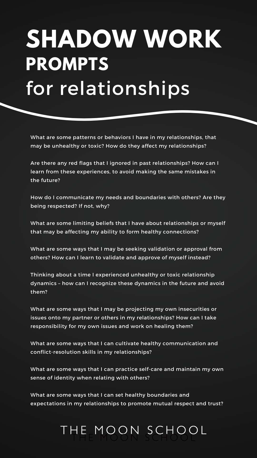Shadow work journal prompts for relationships