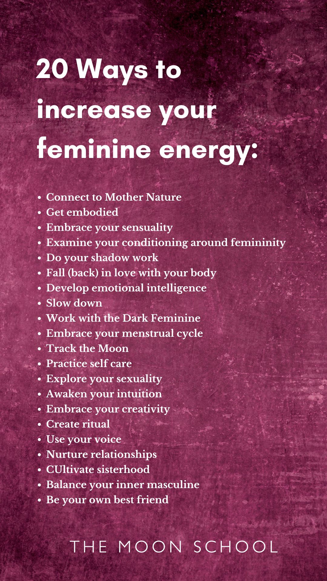 List of tips for more feminine energy sensual female embodiment