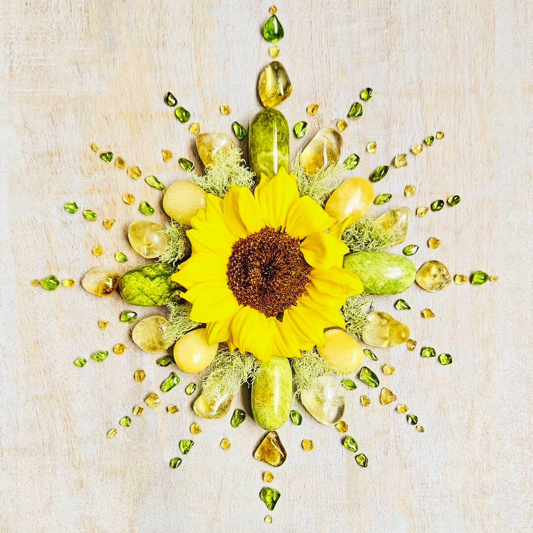 Autumn crystal grid design DIY