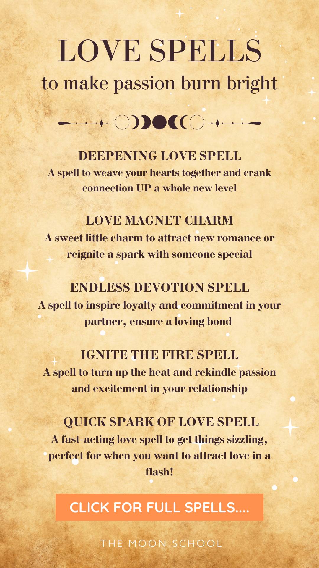 5 love spells with ingredients and method
