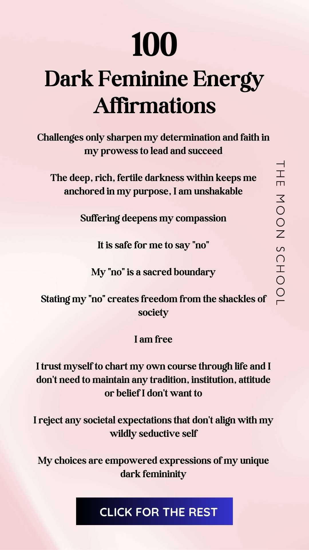 LIst of powerful dark feminine affirmations for women
Celebrating success
