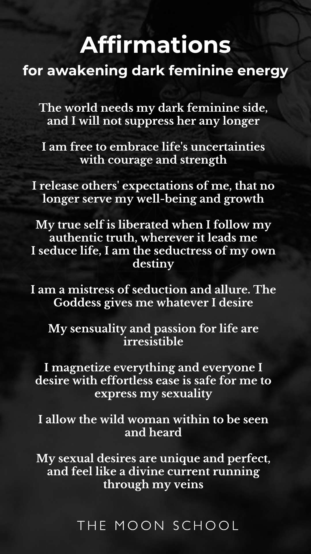 Reclaim your dark feminine power with these 100 must-read dark feminine energy affirmations! 