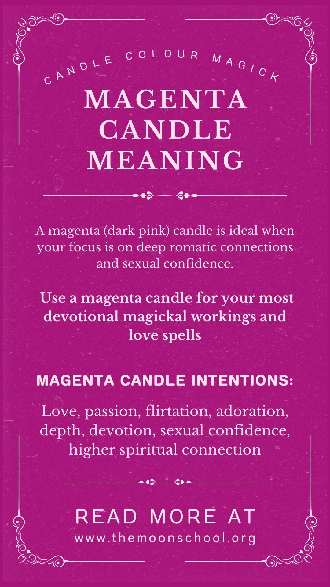 Meaning of magenta colour magick chart