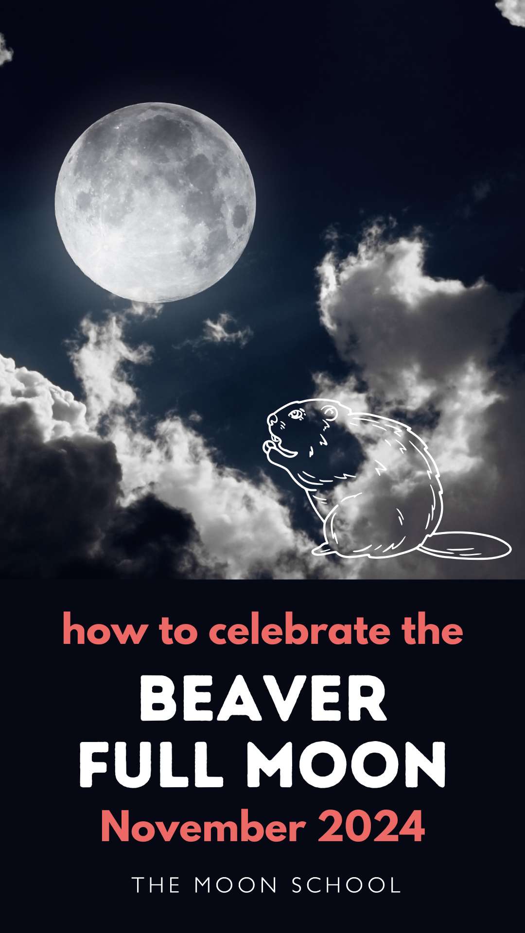 Beaver full Moon ritual pin for November 