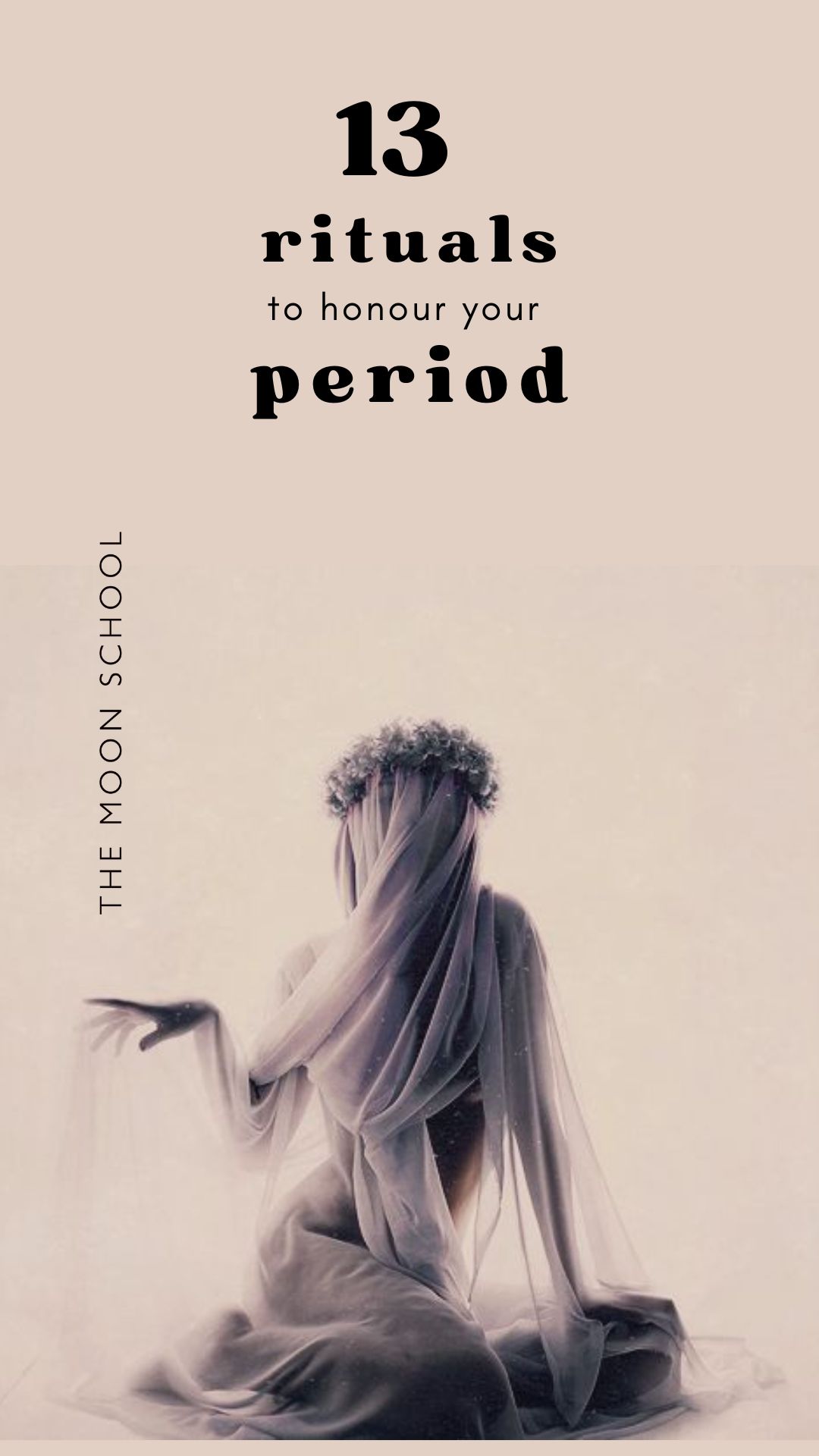 wise woman sitting in a menstrual ritual with fabric drapes like in a red tent
