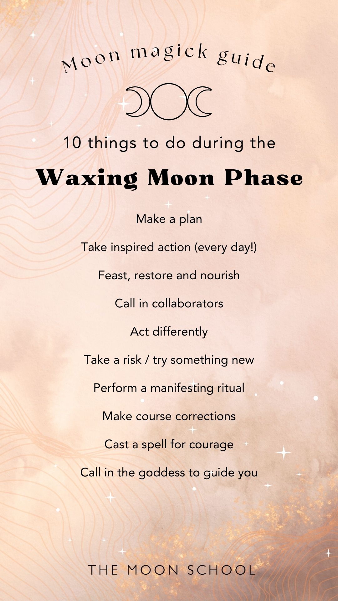 List of things to do during the waxing moon manifesting hacks lunar phase