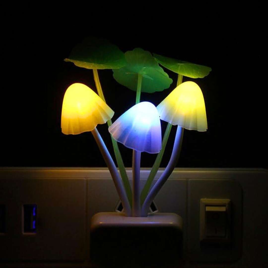 witchy nightlight glowing mushrooms for pagan kids adult gift idea 