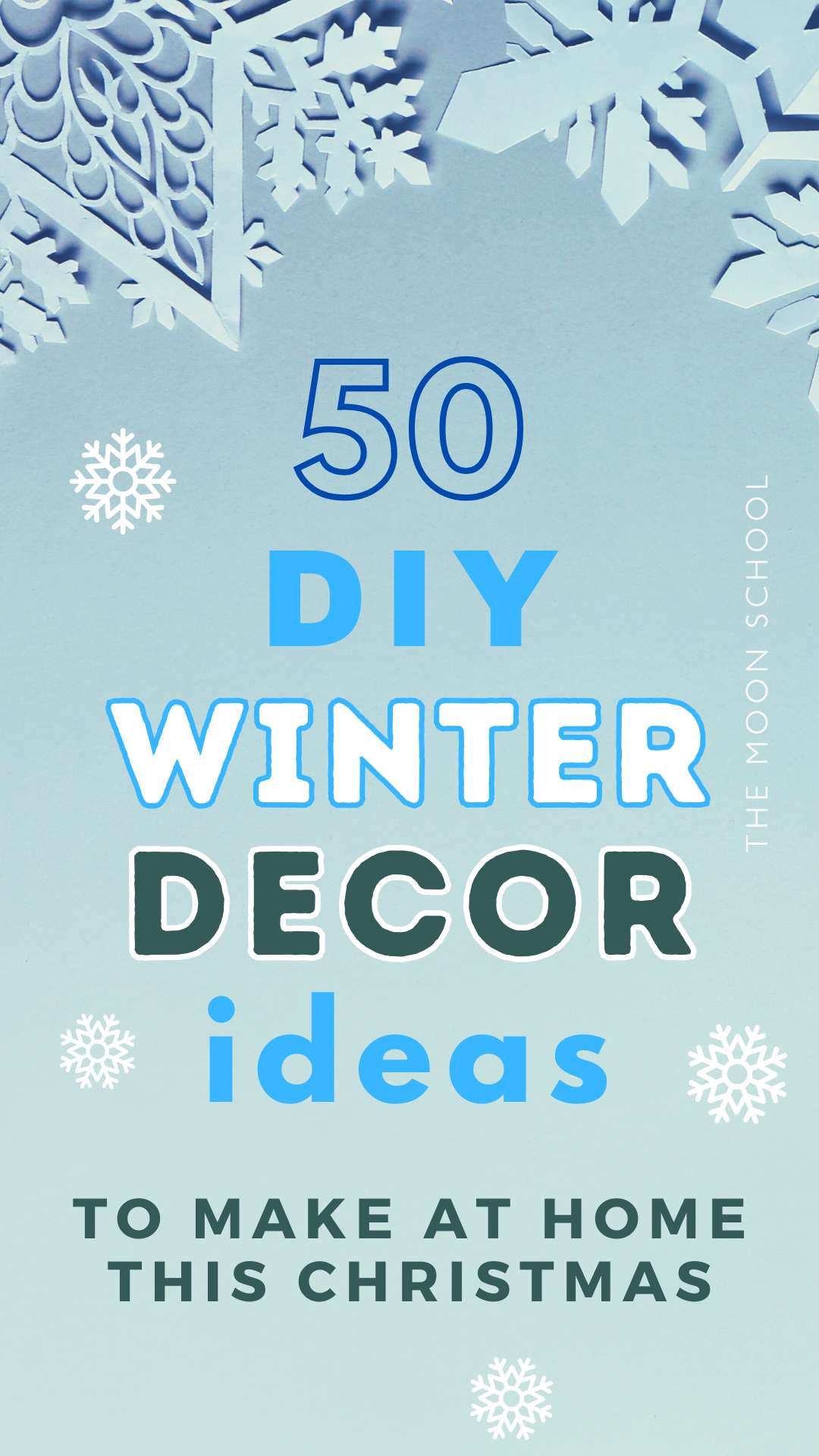 DIY Paper stars for winter wonderland aesthetic
