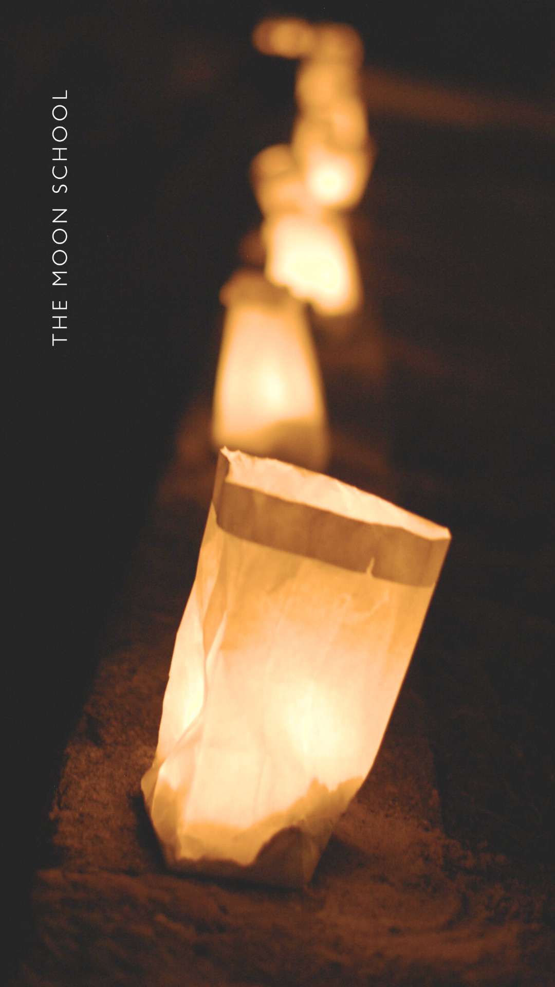 Paper candle lantern bags DIY winter wonderland decor