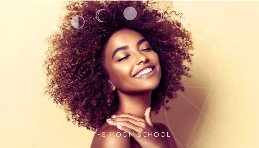 beautiful radiant woman of colour with a magickal golden glow