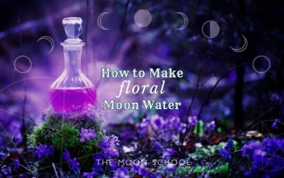 DIY Floral Moon Water Guide for Flower Powered Rituals!
