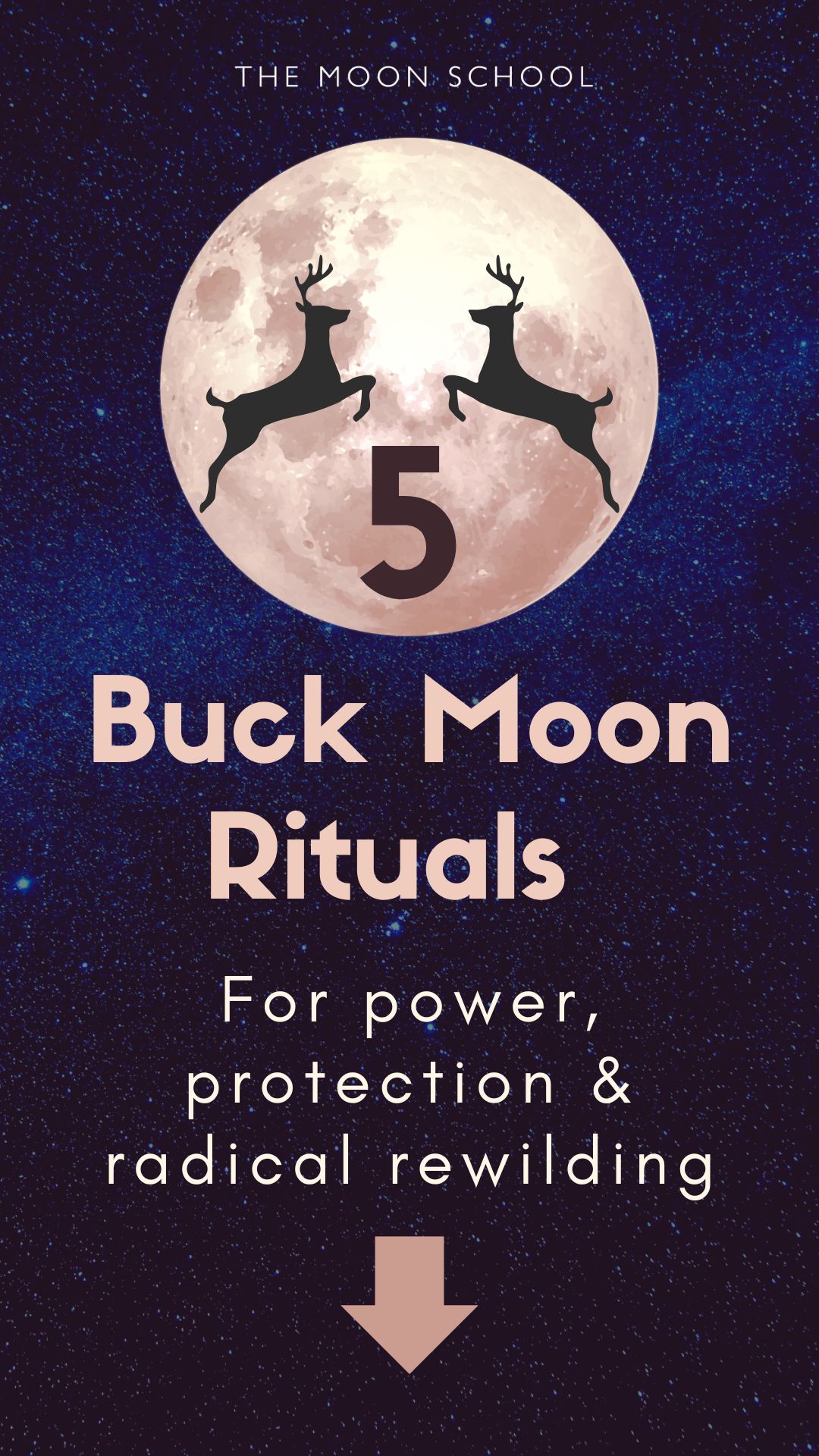 July full Moon Buck Moon pin