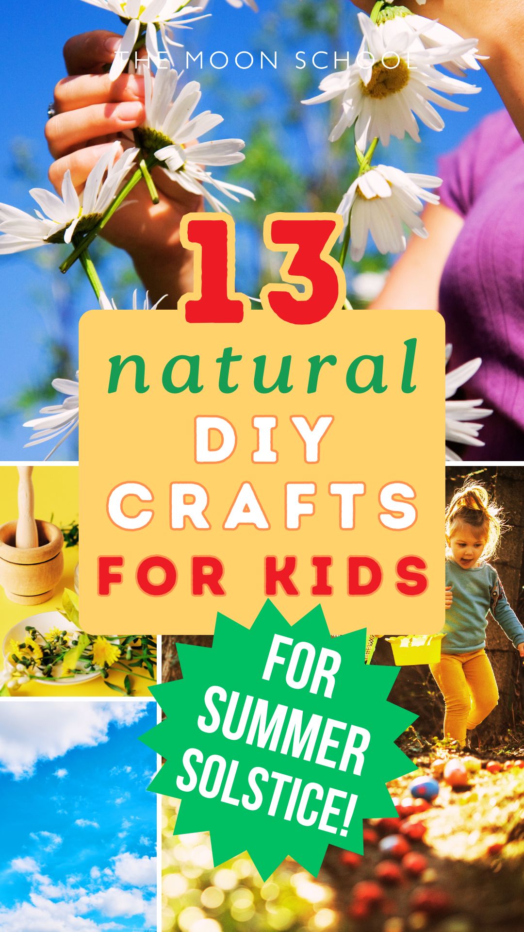 13 natural DIY Crafts for kids on the summer solstice / Litha