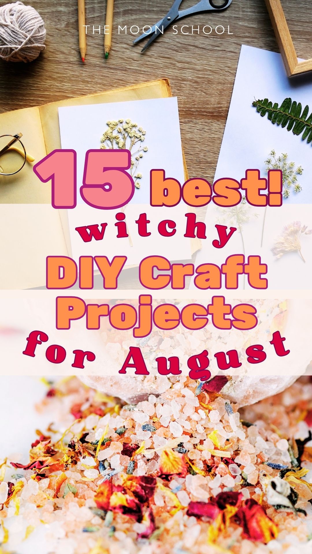 Best witchy summer August craft aesthetic pin