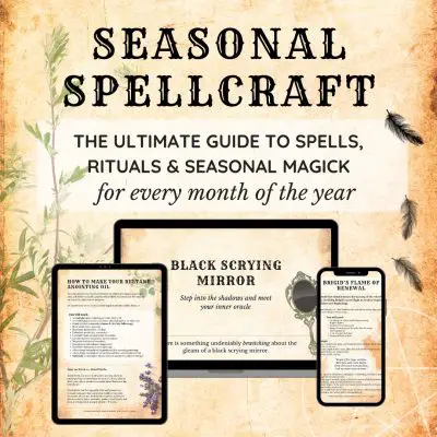Image of Seasonal Spellbook Guide on three different devices