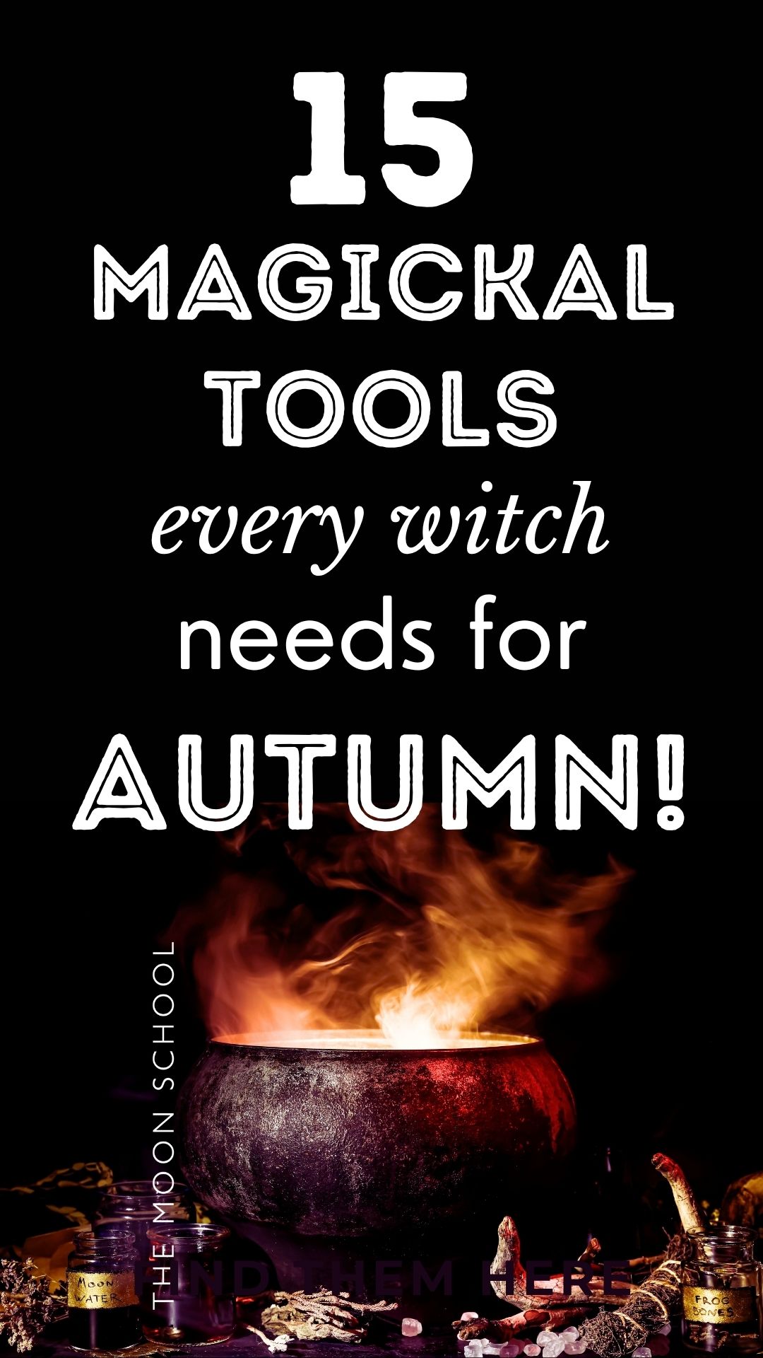 Witch tools witchcore aesthetic for autumn
