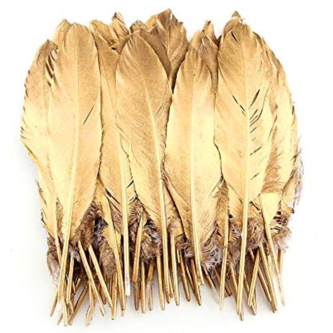 golden goose feathers witchy glam party decor golden goose feathers witchy glam party decor