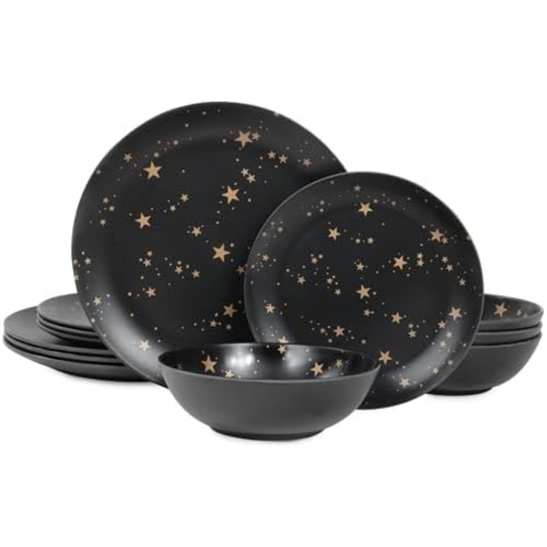 black cosmic witchy party plates black cosmic witchy party plates
