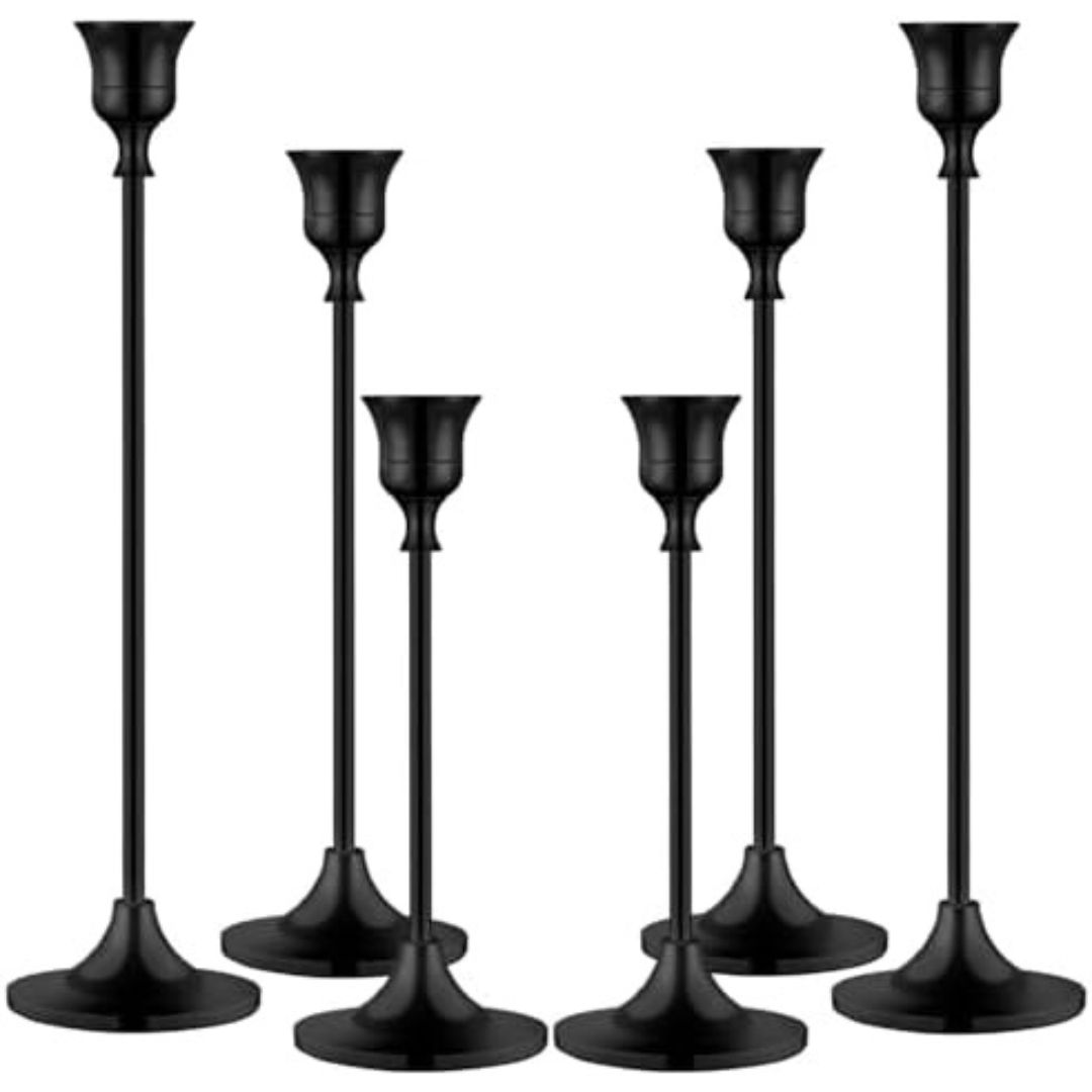 Black metal apothecary style candles Black metal apothecary style candles