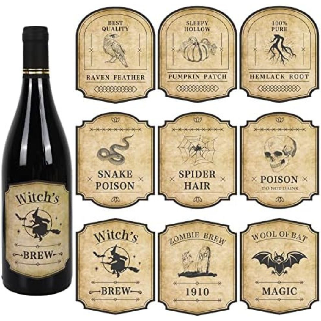 witchy apothecary bottle labels for party decoration witchy apothecary bottle labels for party decoration