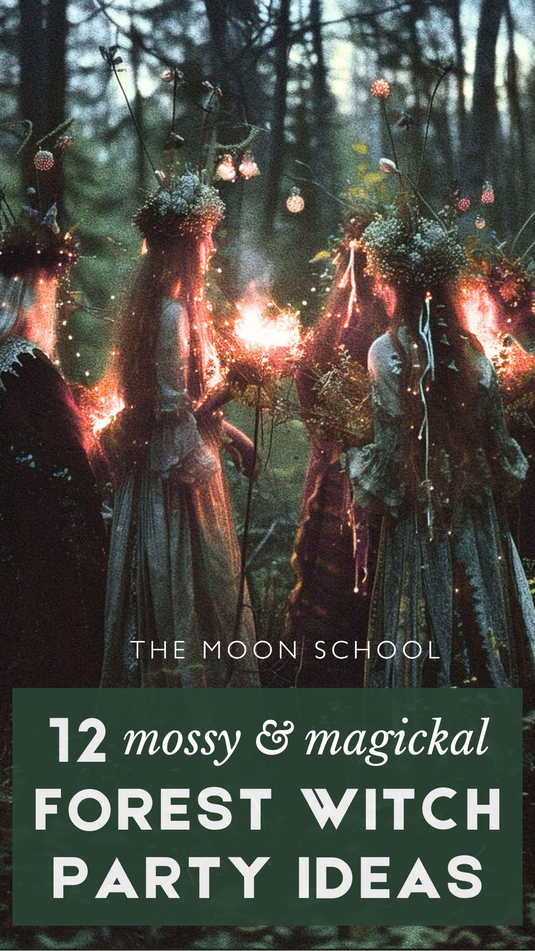 forest witch themed party decorations witchy women gathering for a forest themed party