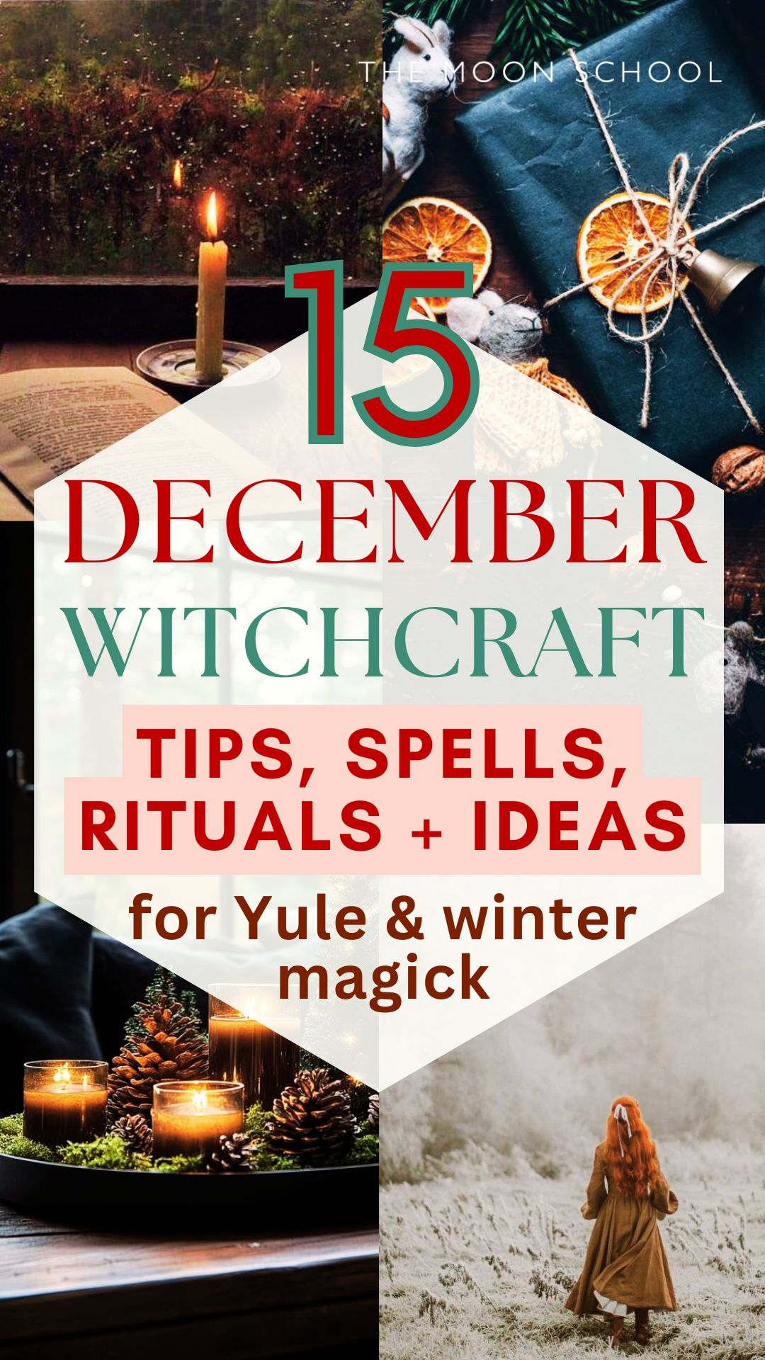 December magick aesthetic witchcraft and spells for YULE