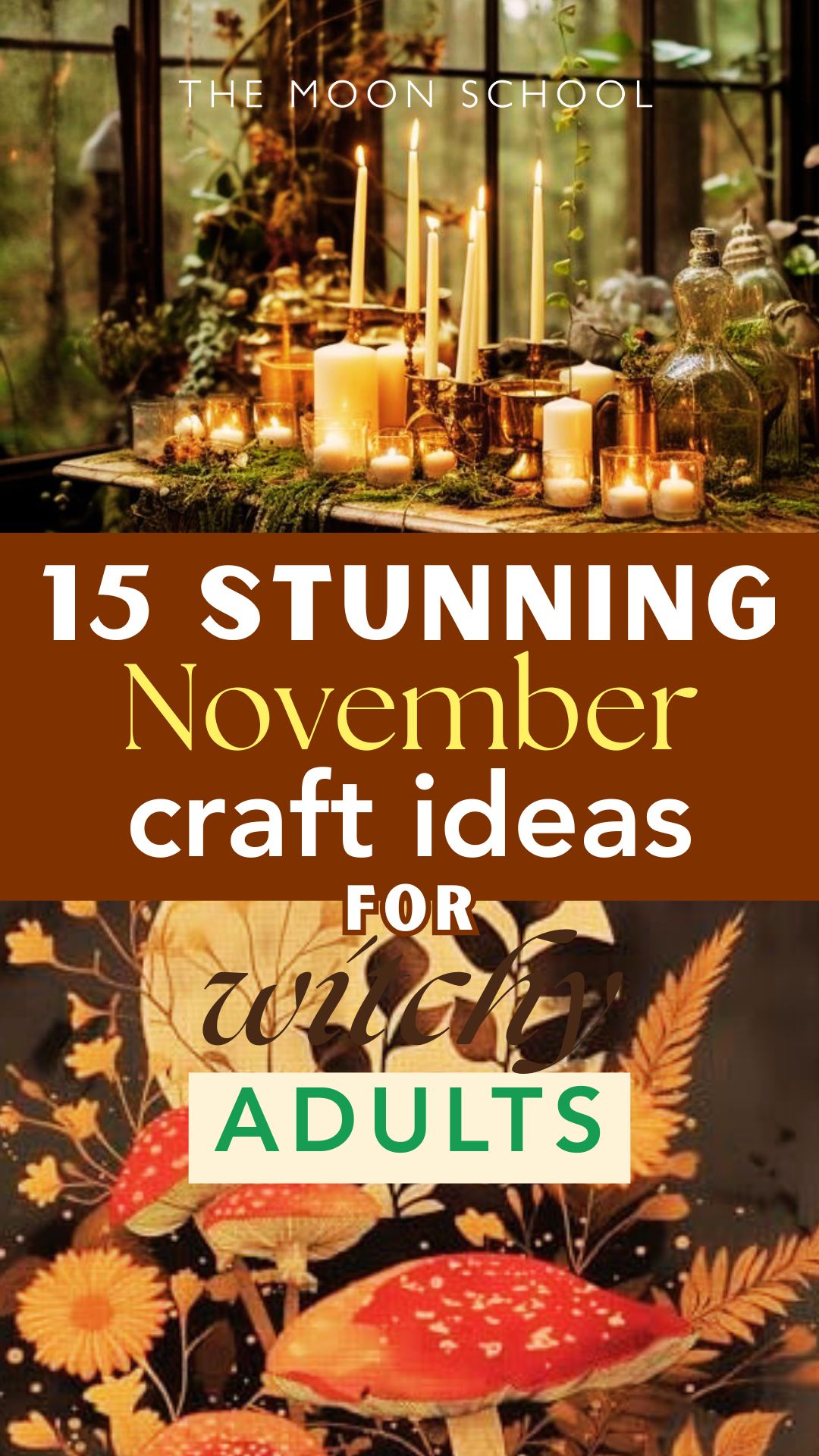 November craft ideas witchy DIY projects for early winter