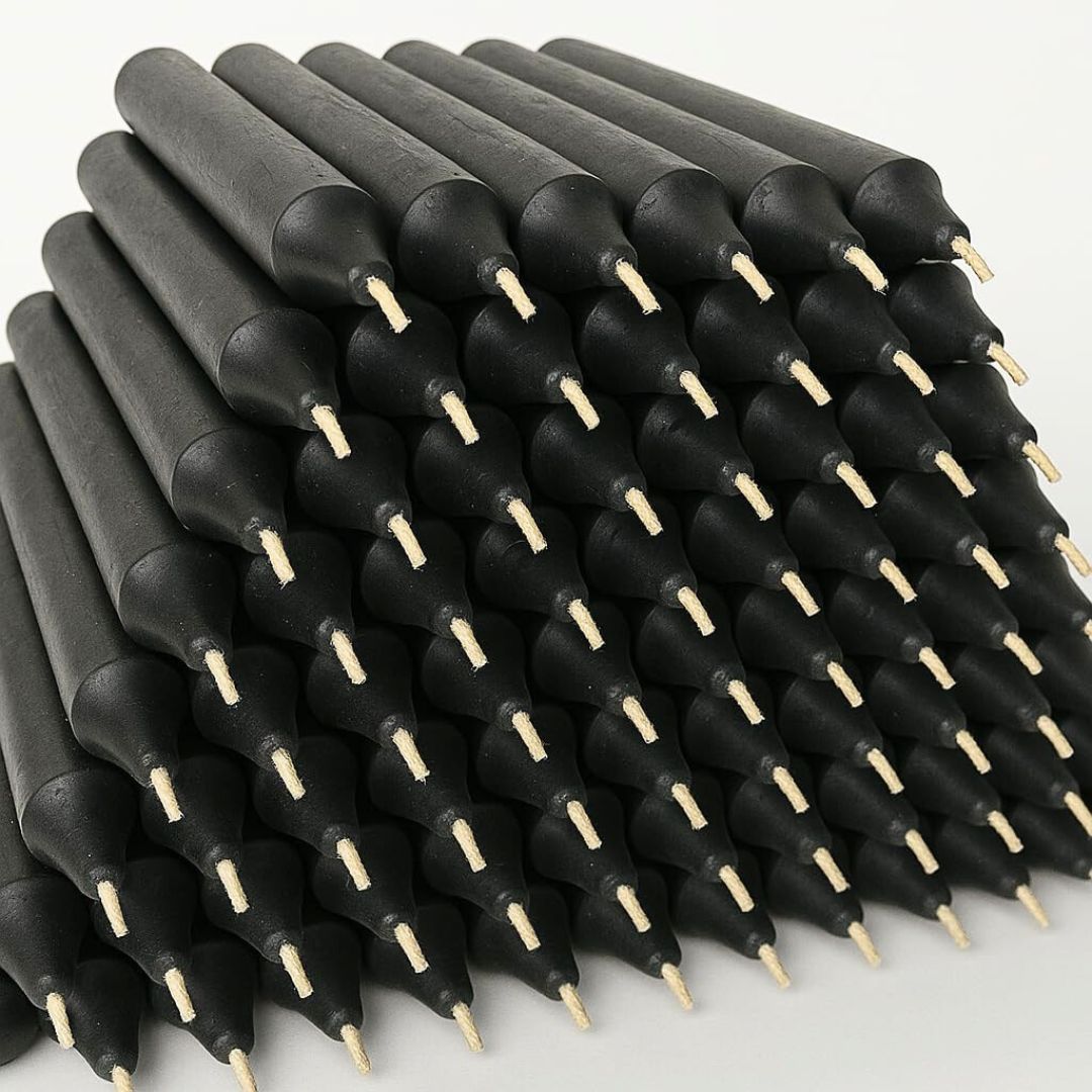 pack of 36 black spell candles for witchcraft banishing spells